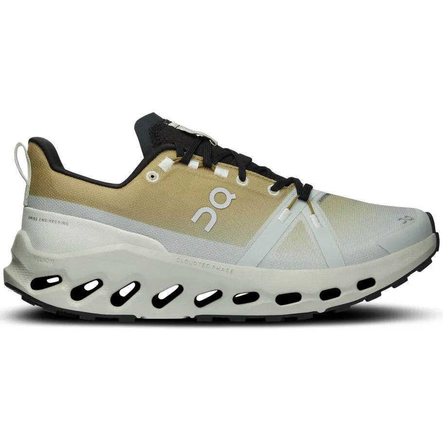 On Women's Cloudsurfer Trail Waterproof Running Shoes Safari / Mineral