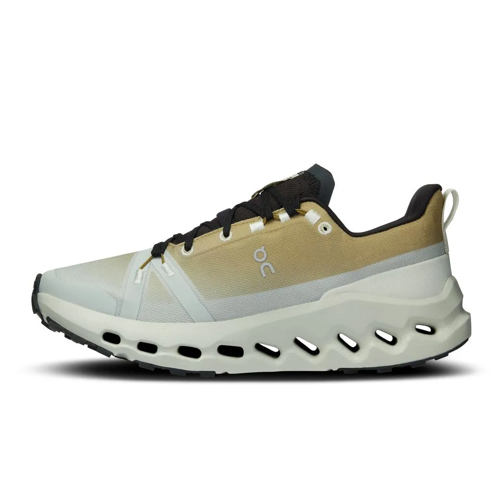 On Women's Cloudsurfer Trail Waterproof Running Shoes Safari / Mineral