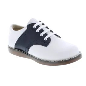 Oxford Saddle Shoes - White/Navy