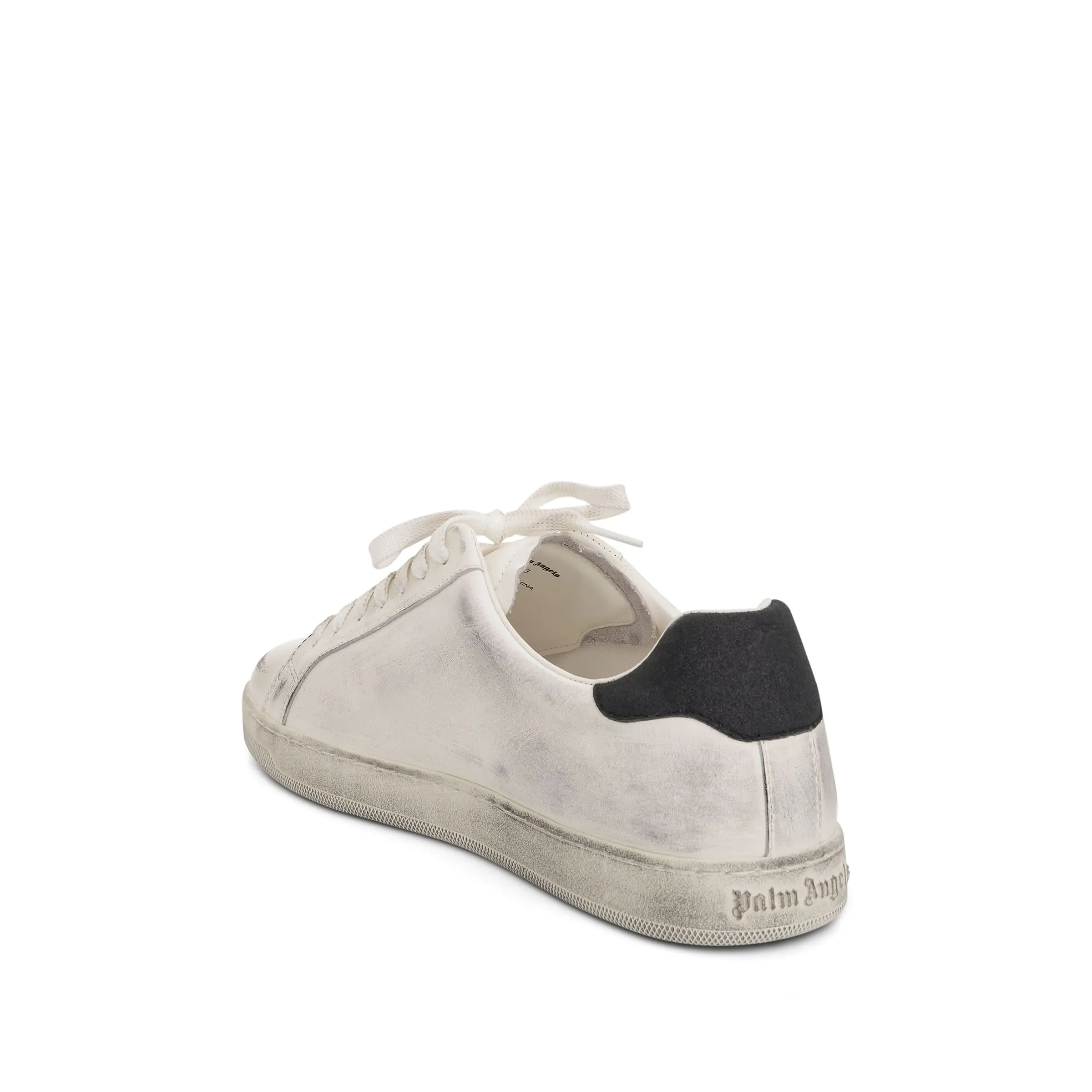 Palm-1 Sprayprint Sneakers in White/Yellow