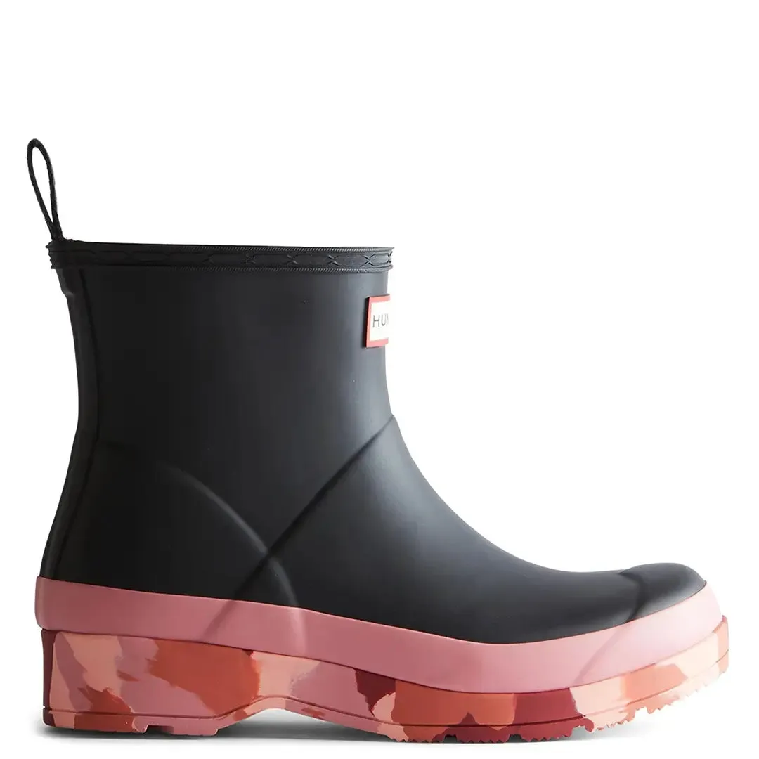 Play Short Boot - Black/Pink by Hunter