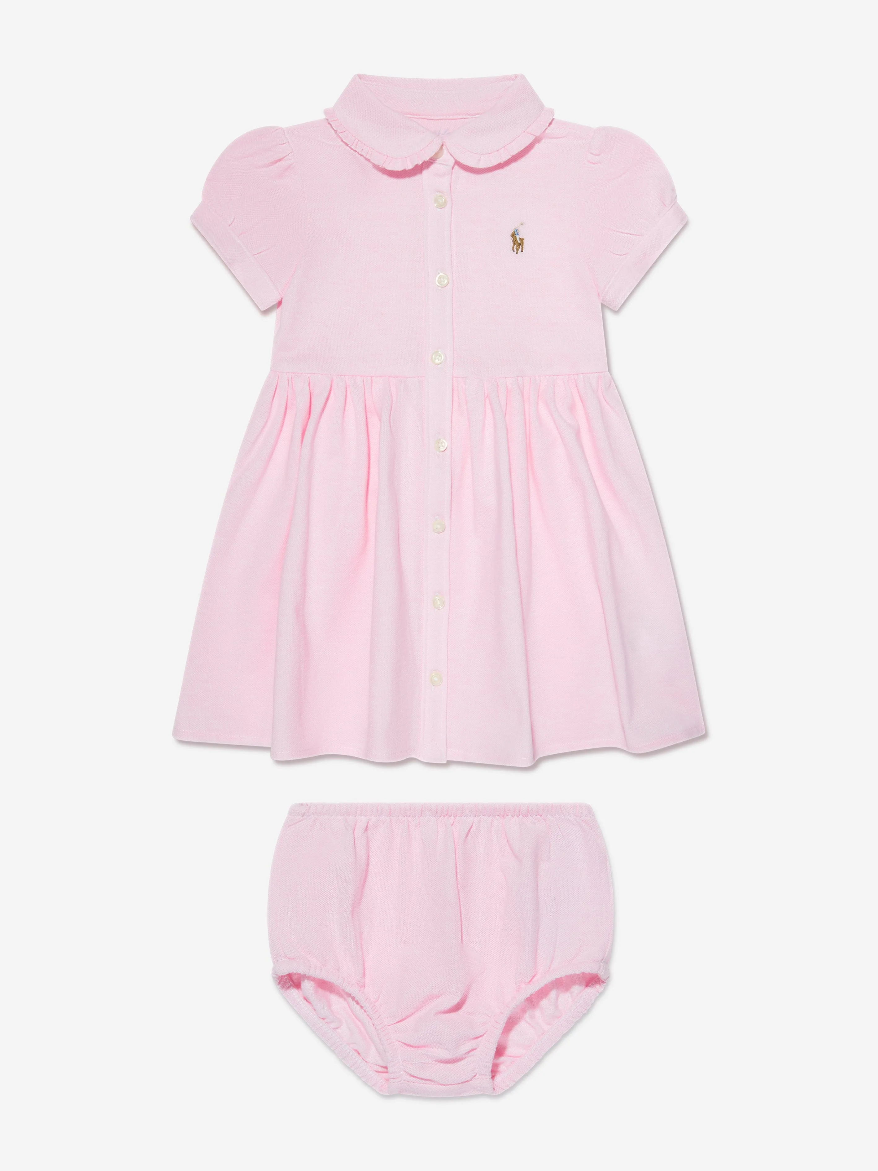 Ralph Lauren Baby Girls Cotton Oxford Dress