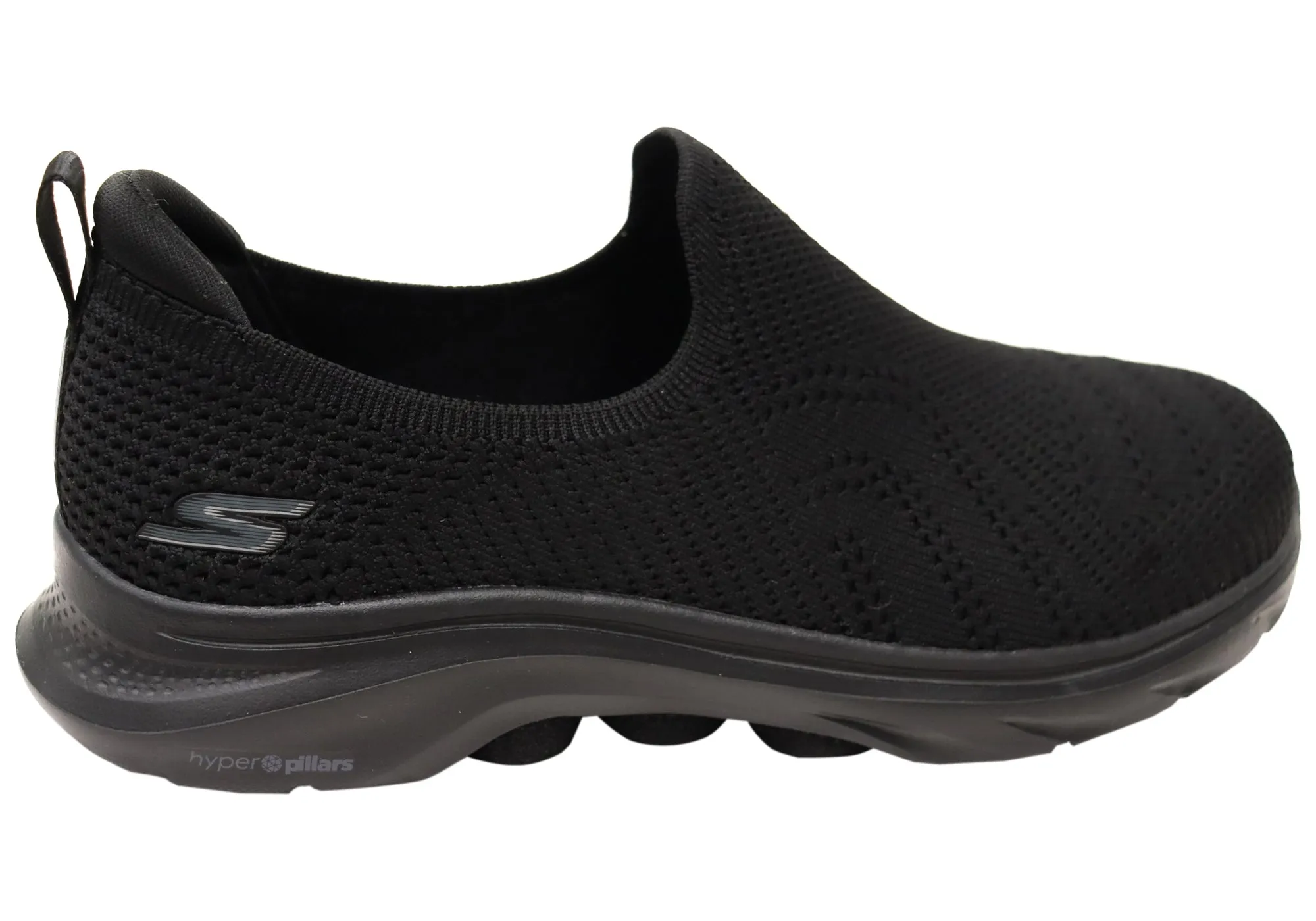 Skechers Womens GOwalk 7 Amina Comfortable Black Slip On Shoes