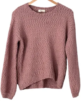 Soft Summer Smoked Mulberry Chunky Knit Sweater