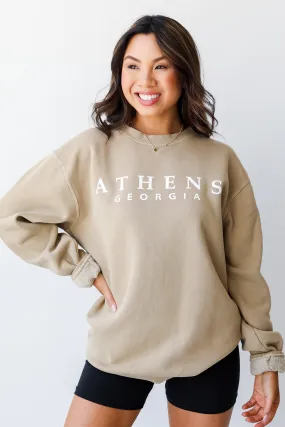 Tan Athens Georgia Sweatshirt