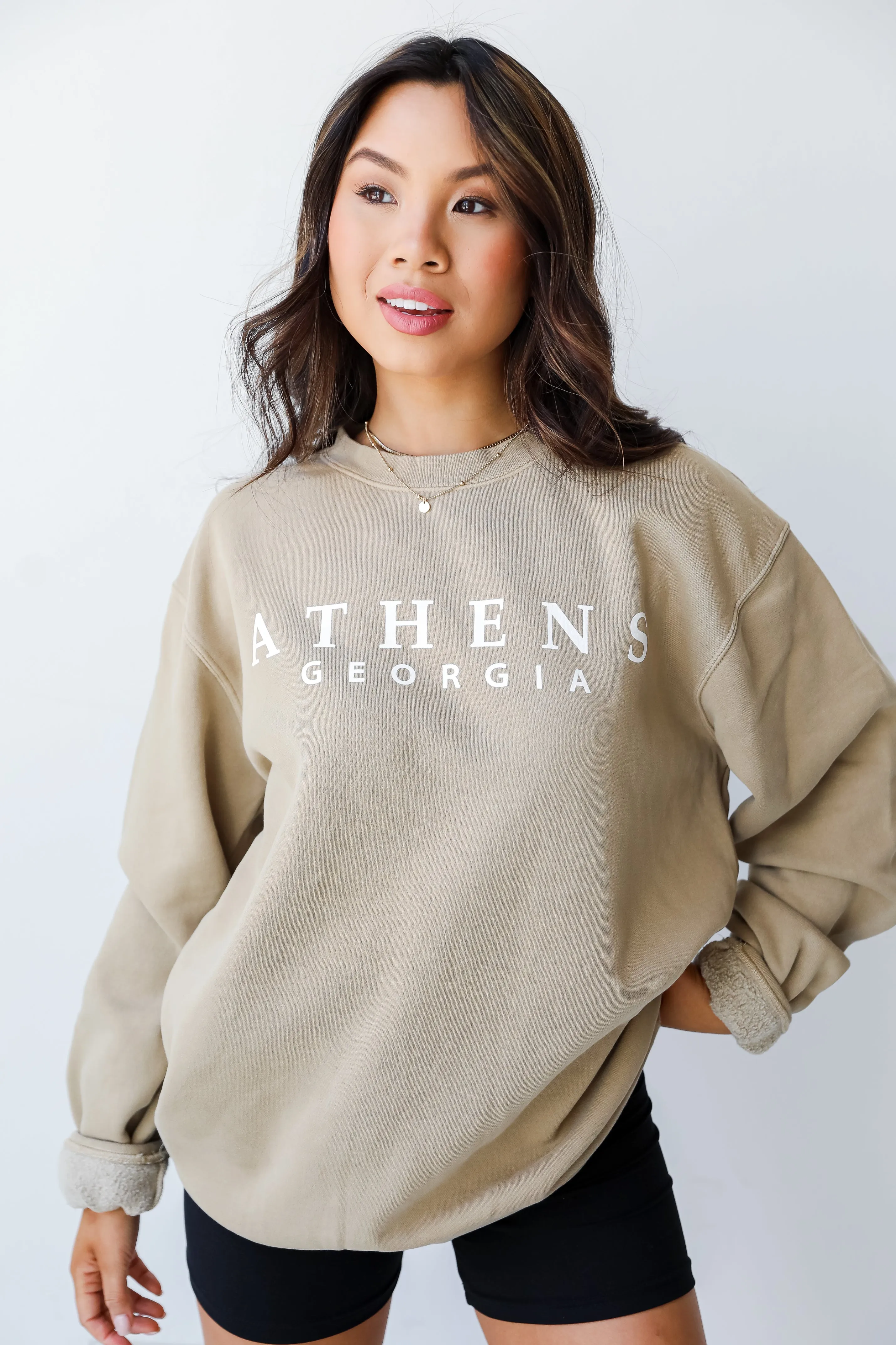 Tan Athens Georgia Sweatshirt