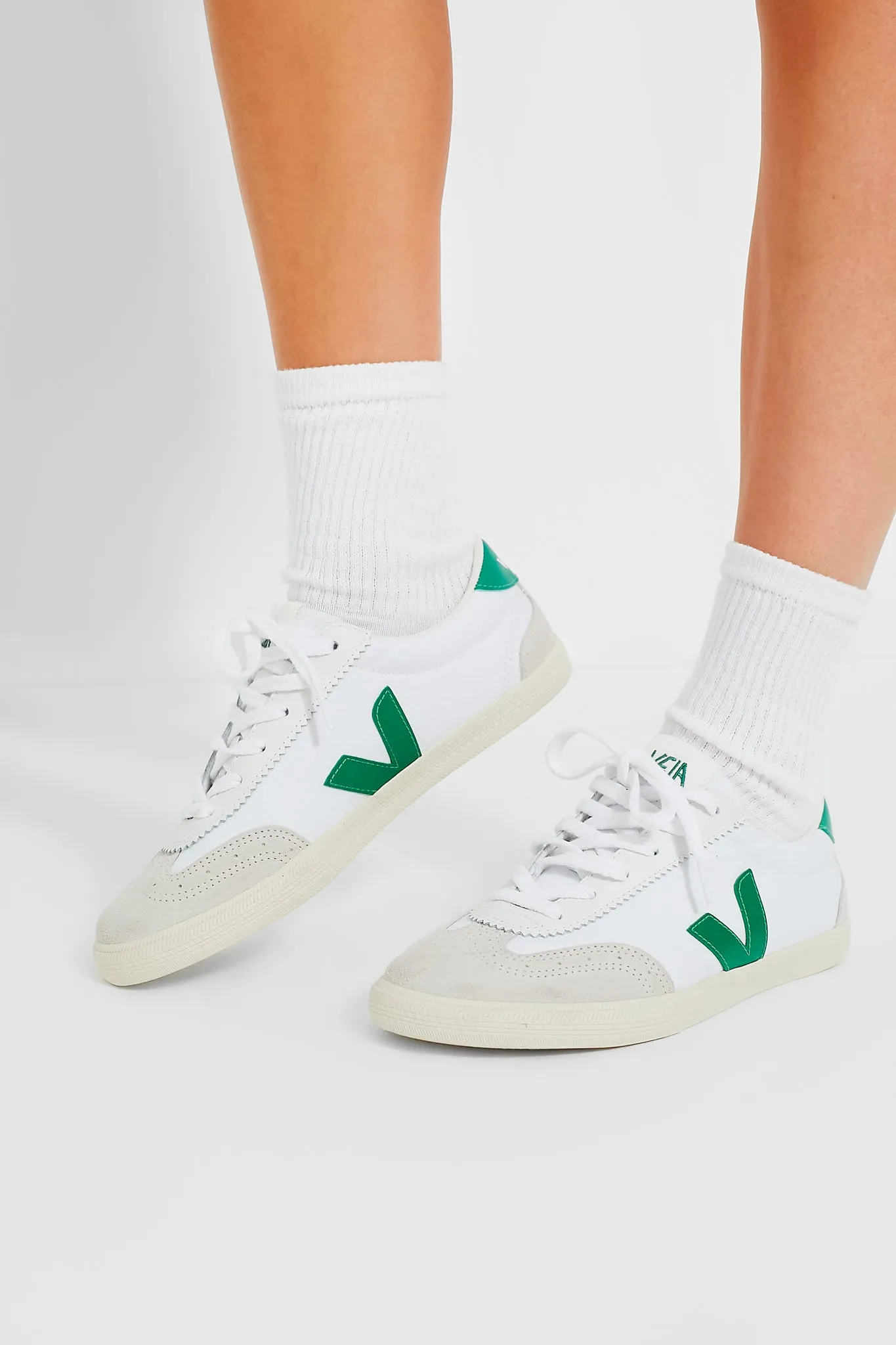 White Emeraude Volley Sneakers