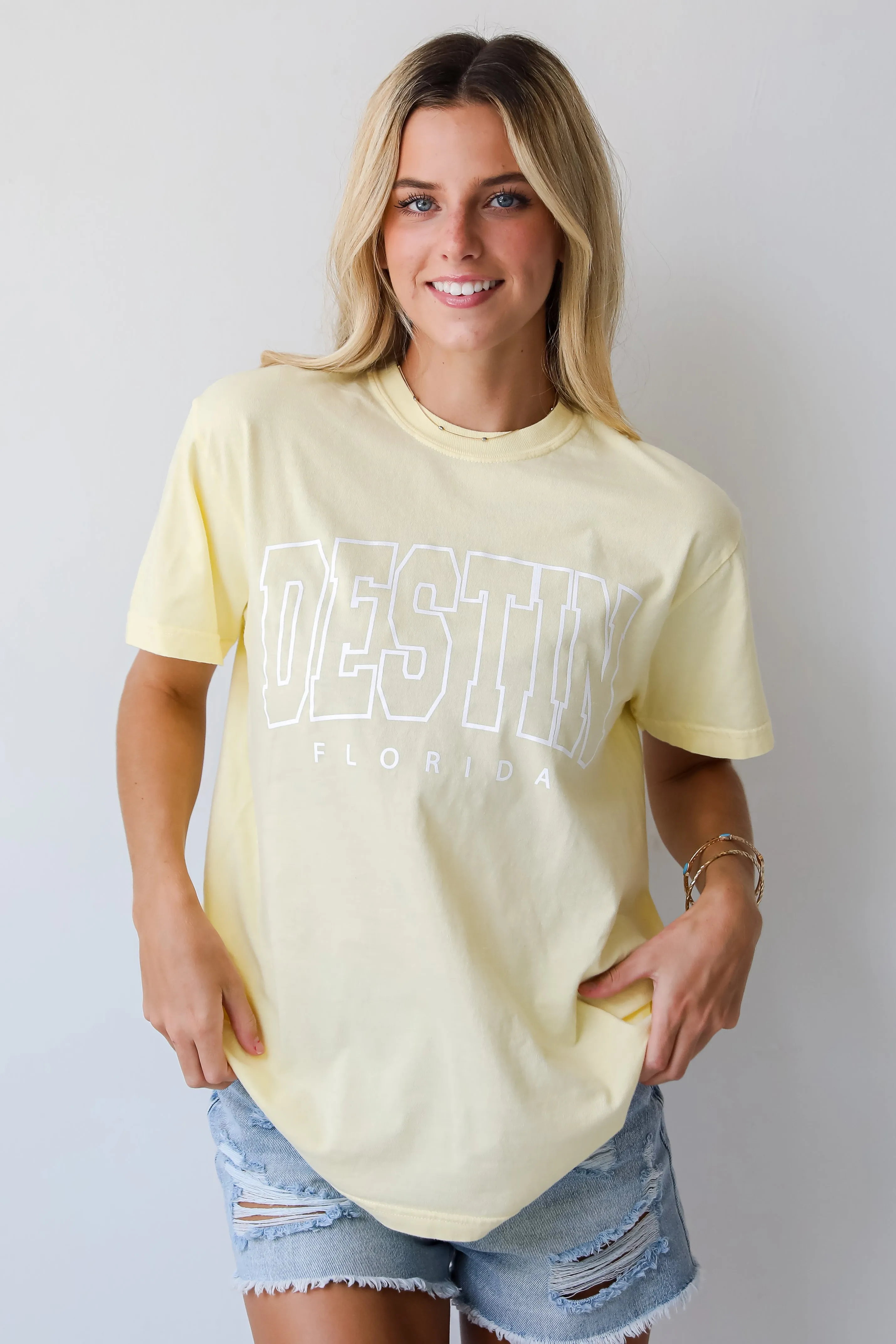 Yellow Destin Florida Tee